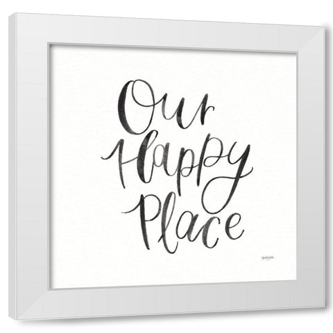 Home Sweet Home II BW White Modern Wood Framed Art Print by Jackson, Jenaya