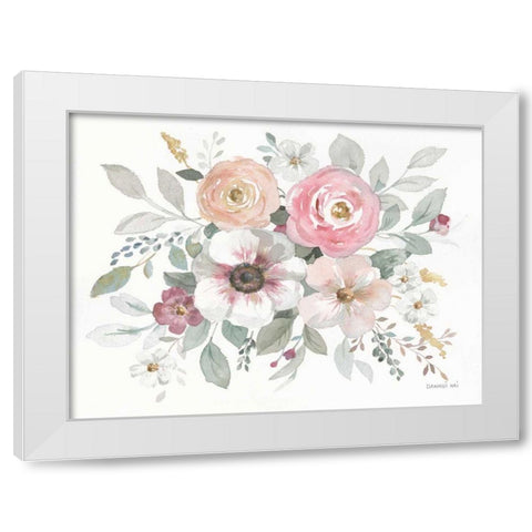 Essence of Spring I White Modern Wood Framed Art Print by Nai, Danhui