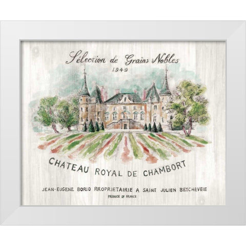 Chateau Chambort on Wood Color White Modern Wood Framed Art Print by Nai, Danhui