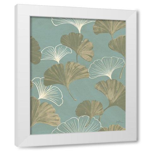 Winged Study Pattern IXD White Modern Wood Framed Art Print by Penner, Janelle