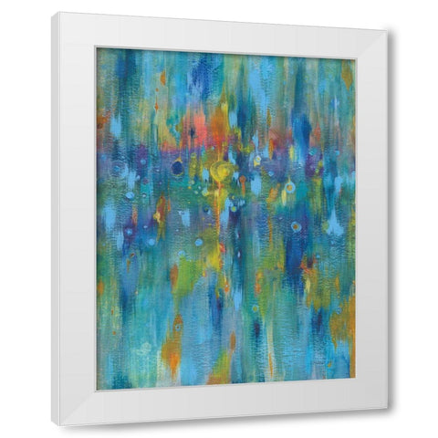 Electrified White Modern Wood Framed Art Print by Nai, Danhui