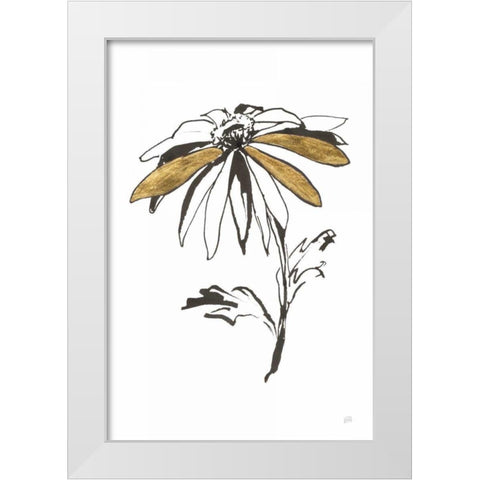 Leafed II White Modern Wood Framed Art Print by Paschke, Chris