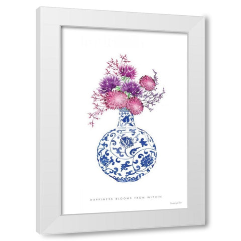Chinoiserie Style I White Modern Wood Framed Art Print by Charro, Mercedes Lopez