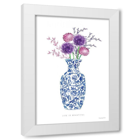 Chinoiserie Style II White Modern Wood Framed Art Print by Charro, Mercedes Lopez