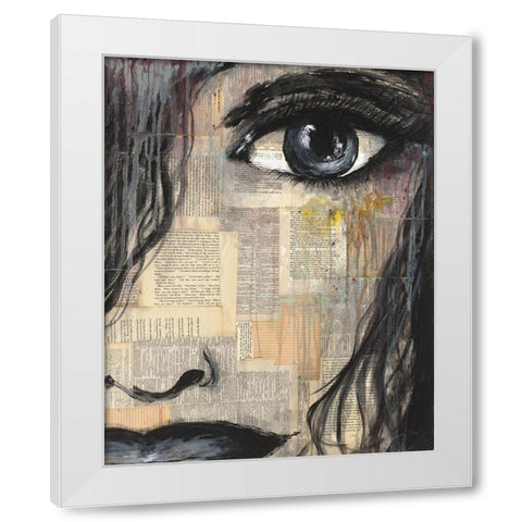 Eye of the Beholder II White Modern Wood Framed Art Print by Courtney, Prahl