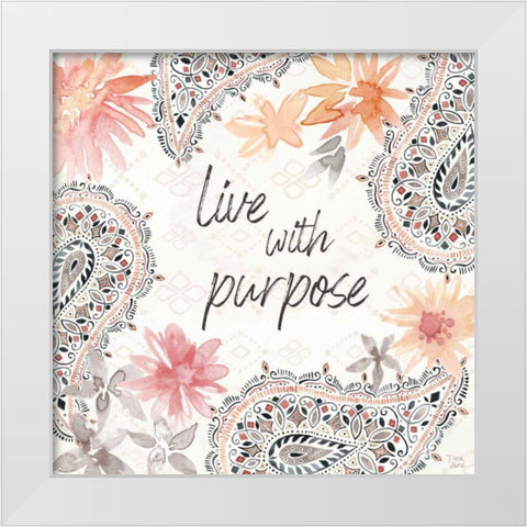 Kasbah Crush VI White Modern Wood Framed Art Print by June, Dina