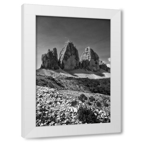 Dolomiti IV White Modern Wood Framed Art Print by Aledanda