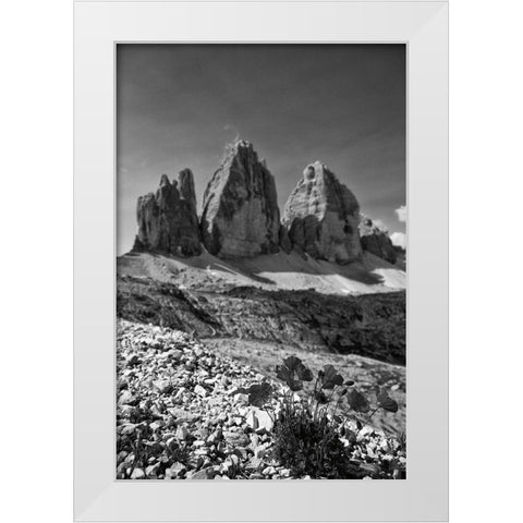 Dolomiti IV White Modern Wood Framed Art Print by Aledanda