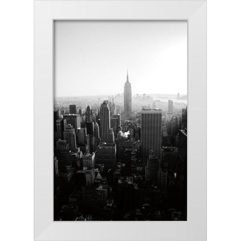 Empire White Modern Wood Framed Art Print by Aledanda