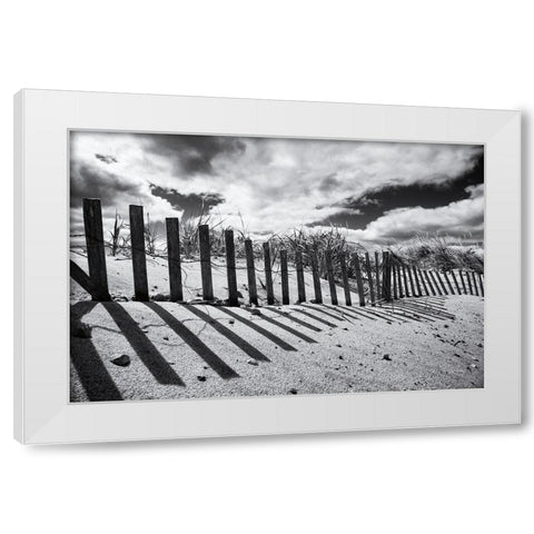 Nantucket Shadows White Modern Wood Framed Art Print by Aledanda