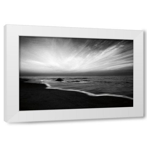 Nantucket Sky White Modern Wood Framed Art Print by Aledanda