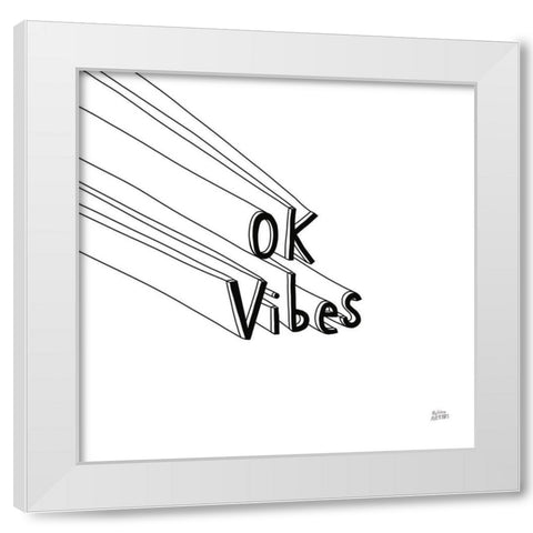 Cool Sayings I BW White Modern Wood Framed Art Print by Averinos, Melissa