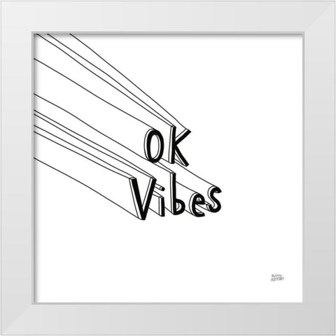 Cool Sayings I BW White Modern Wood Framed Art Print by Averinos, Melissa