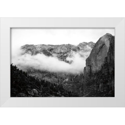 Heaps Canyon White Modern Wood Framed Art Print by Marshall, Laura