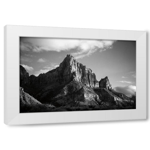 The Watchman I White Modern Wood Framed Art Print by Marshall, Laura