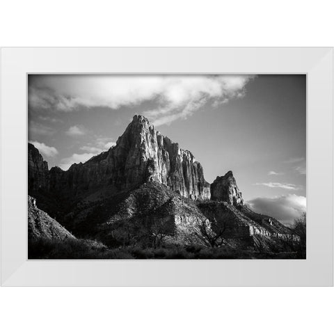 The Watchman I White Modern Wood Framed Art Print by Marshall, Laura