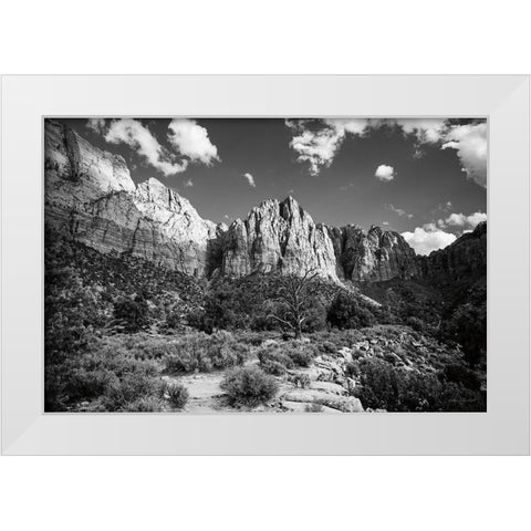The Watchman II White Modern Wood Framed Art Print by Marshall, Laura