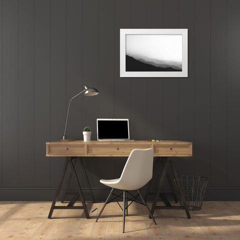 Virgin Mountains II White Modern Wood Framed Art Print by Marshall, Laura