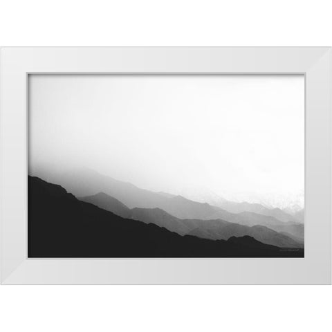 Virgin Mountains II White Modern Wood Framed Art Print by Marshall, Laura