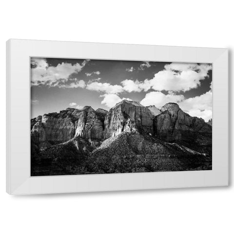 Zion Canyon I White Modern Wood Framed Art Print by Marshall, Laura