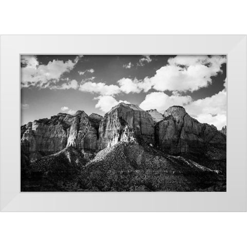 Zion Canyon I White Modern Wood Framed Art Print by Marshall, Laura