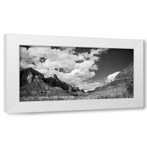 Zion Canyon II White Modern Wood Framed Art Print by Marshall, Laura