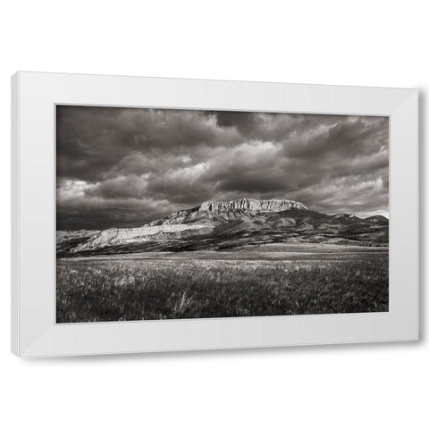 Castle Reef Mountain White Modern Wood Framed Art Print by Majchrowicz, Alan