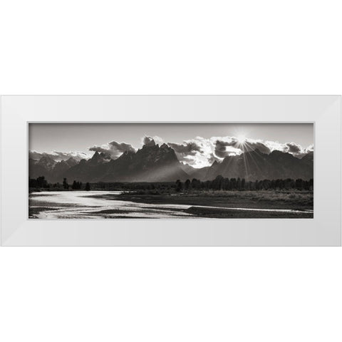 Snake River White Modern Wood Framed Art Print by Majchrowicz, Alan