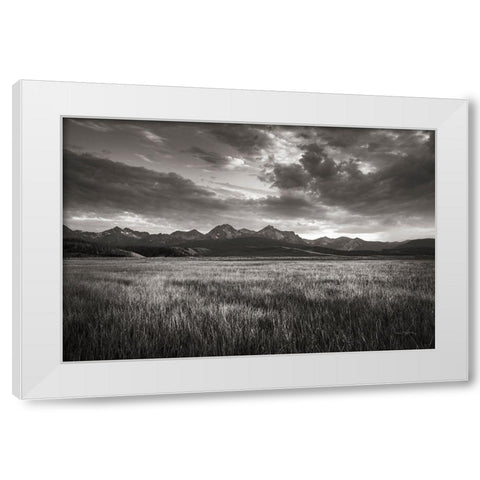 Stanley Basin Sawtooth Mountains Idaho White Modern Wood Framed Art Print by Majchrowicz, Alan