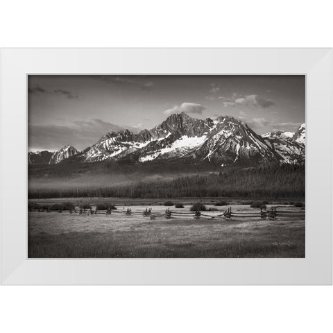 Stanley Basin White Modern Wood Framed Art Print by Majchrowicz, Alan