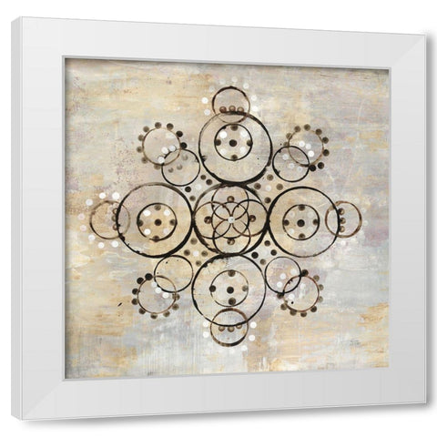 Neutral Mandala I Crop White Modern Wood Framed Art Print by Averinos, Melissa