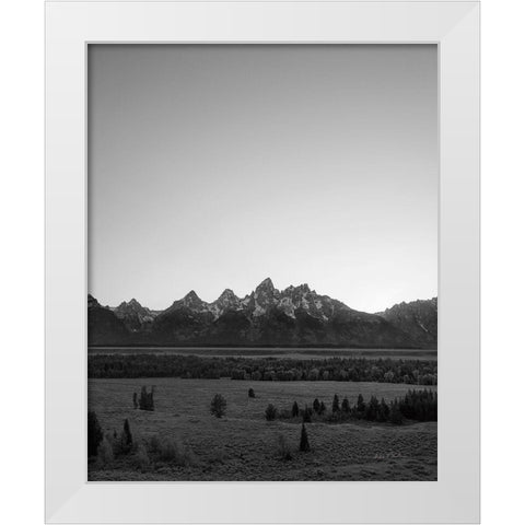 Grand Tetons III White Modern Wood Framed Art Print by Eichman, Andre