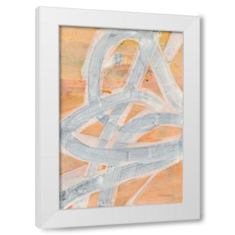 Intersections IV White Modern Wood Framed Art Print by Hristova, Albena