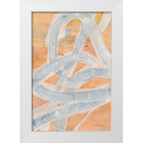 Intersections IV White Modern Wood Framed Art Print by Hristova, Albena