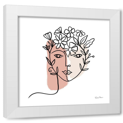 Face of Spring I White Modern Wood Framed Art Print by Zaman, Farida