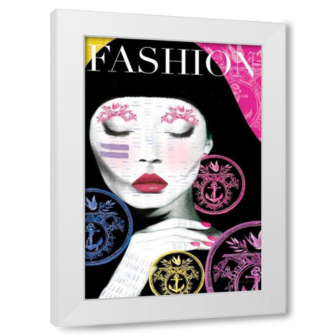 Fashion White Modern Wood Framed Art Print by Charro, Mercedes Lopez