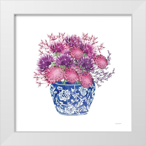 Chinoiserie Style IV White Modern Wood Framed Art Print by Charro, Mercedes Lopez