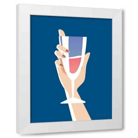 Cocktail Time IV White Modern Wood Framed Art Print by Escalante, Omar