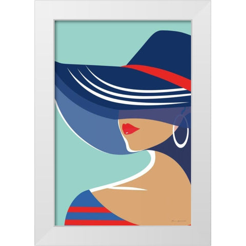 Beach Chic II White Modern Wood Framed Art Print by Escalante, Omar