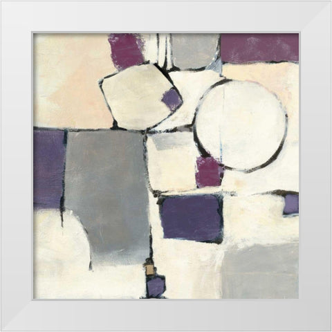 White Out I White Modern Wood Framed Art Print by Schick, Mike