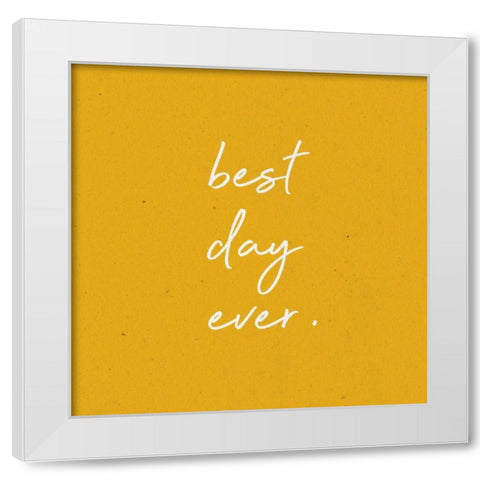 Gentle Words II White Modern Wood Framed Art Print by Wild Apple Portfolio