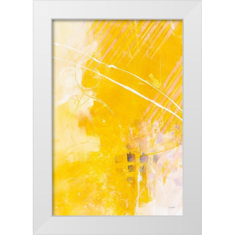 Understatement White Modern Wood Framed Art Print by Schick, Mike