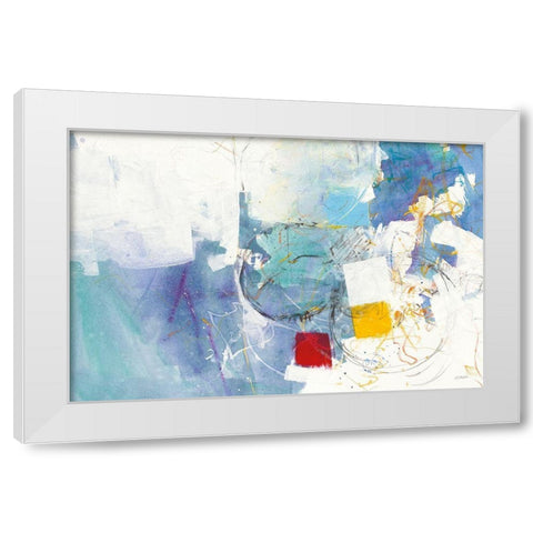 Breakout I White Modern Wood Framed Art Print by Schick, Mike