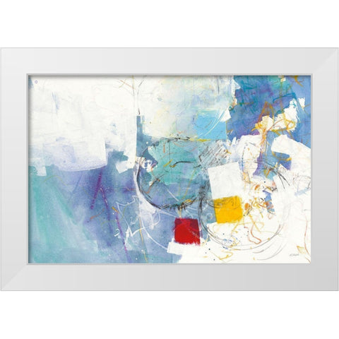 Breakout I White Modern Wood Framed Art Print by Schick, Mike