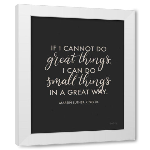 Words of Wisdom III White Modern Wood Framed Art Print by Thorns, Becky