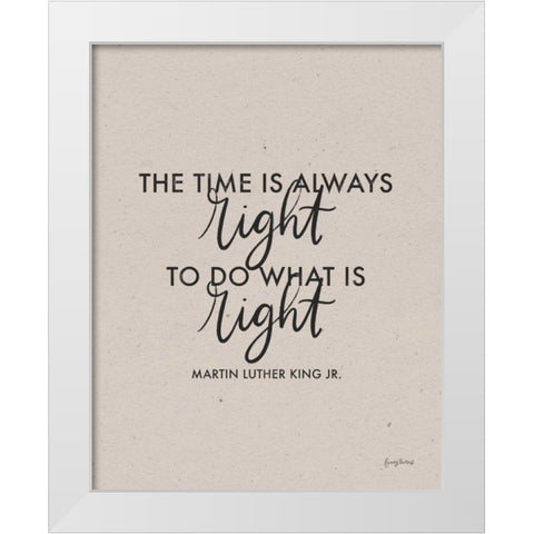 Words of Wisdom IV White Modern Wood Framed Art Print by Thorns, Becky