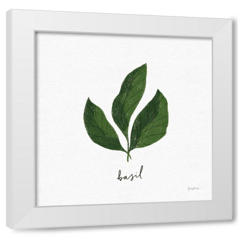 Herbs VI White White Modern Wood Framed Art Print by Thorns, Becky