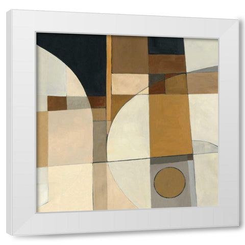Champagne II White Modern Wood Framed Art Print by Schick, Mike