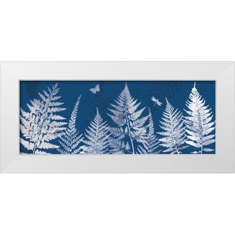 True Blue I Panel White Modern Wood Framed Art Print by Pertiet, Katie