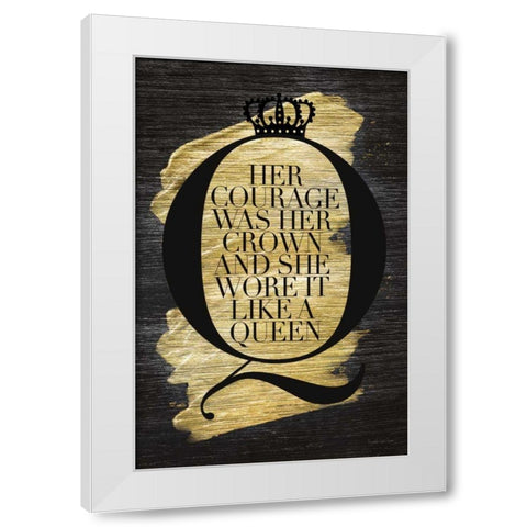Gilded Life I White Modern Wood Framed Art Print by Charro, Mercedes Lopez